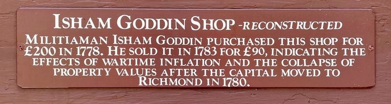 Isham Goddin Shop Marker image. Click for full size.