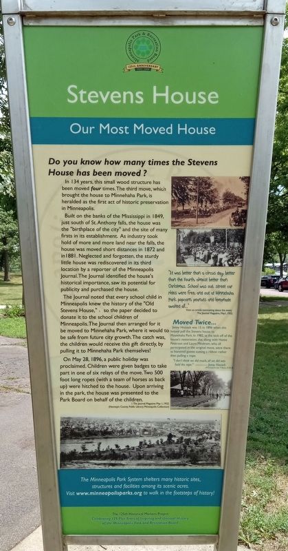 Stevens House Marker. Click for full size. Stevens House Marker image. Click for full size.