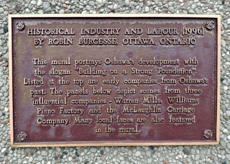 Historical Industry and Labour Marker. Click for full size. Historical Industry and Labour Marker image. Click for full size.