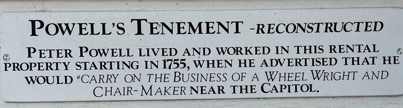 Powell�s Tenement Marker image. Click for full size.