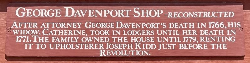 George Davenport Shop Marker image. Click for full size.
