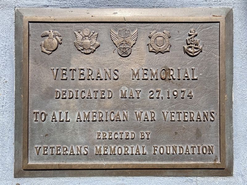 Veterans Memorial Marker image. Click for full size.