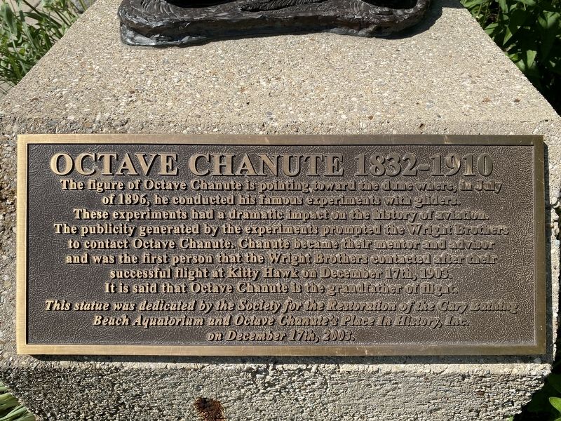 Octave Chanute 1832-1910 Marker image. Click for full size.