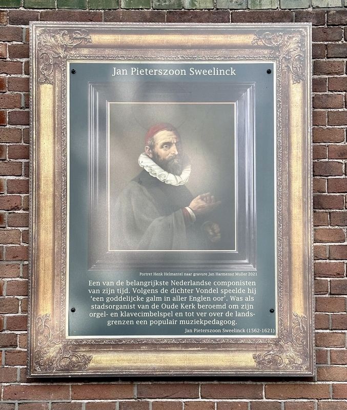 Jan Pieterszoon Sweelinck Marker. Click for full size. Jan Pieterszoon Sweelinck Marker image. Click for full size.