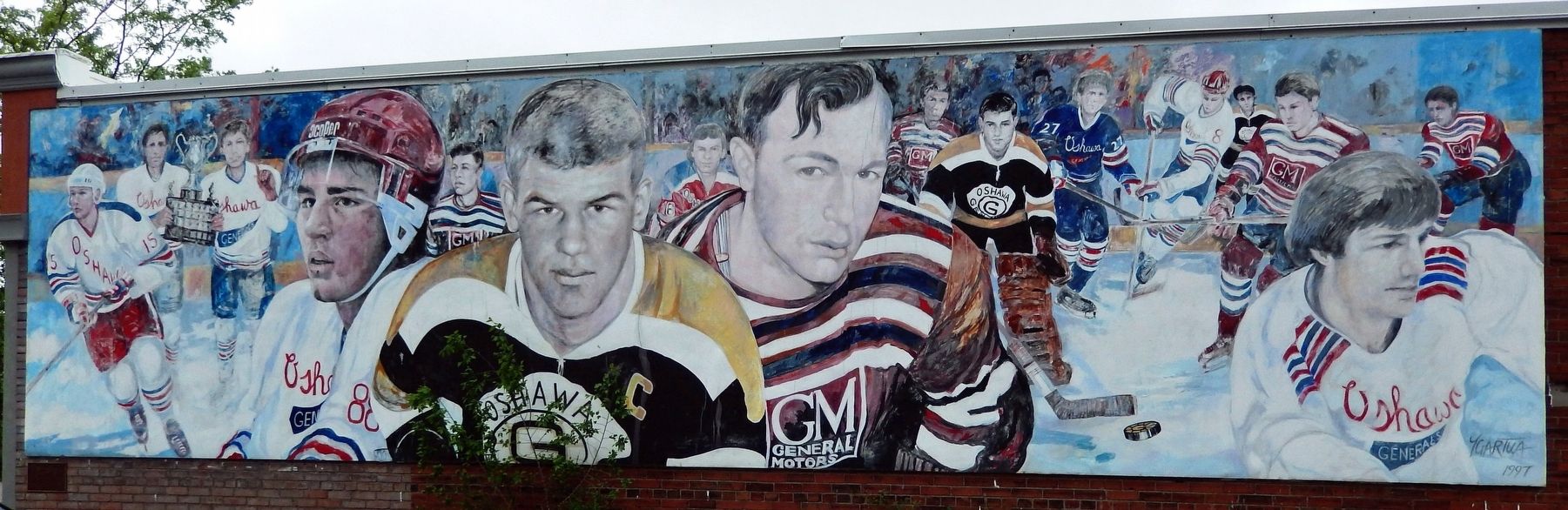 Oshawa's Famous "Generals" Mural image. Click for full size.