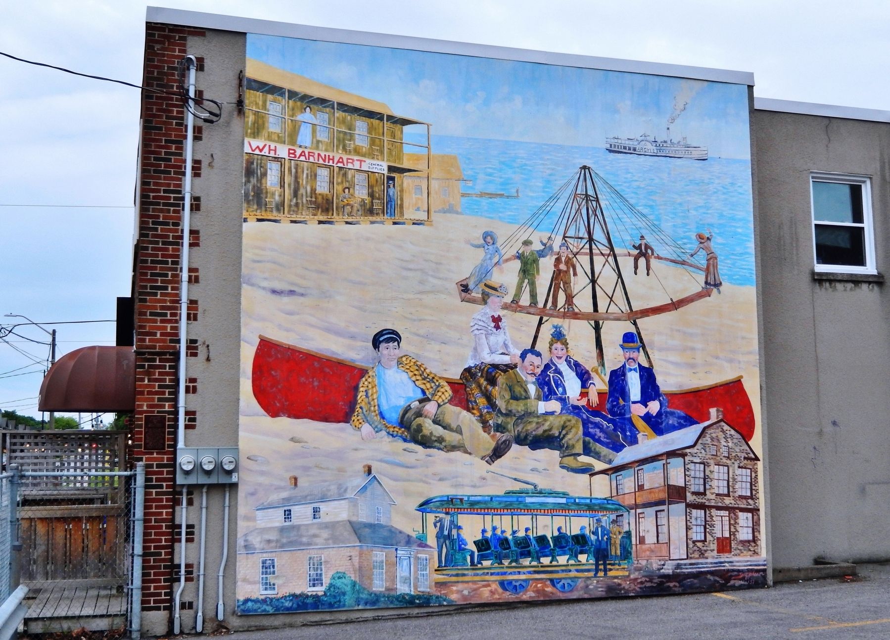 Recreation by the Lake Mural. Click for full size. Recreation by the Lake Mural image. Click for full size.