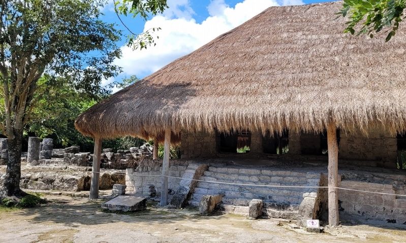 The view of the Murals Structure under the hut image. Click for full size.