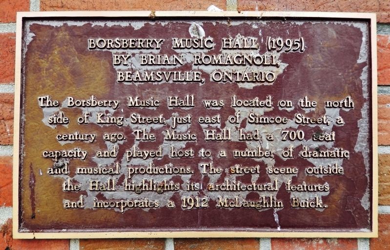 Borsberry Music Hall Marker image. Click for full size.