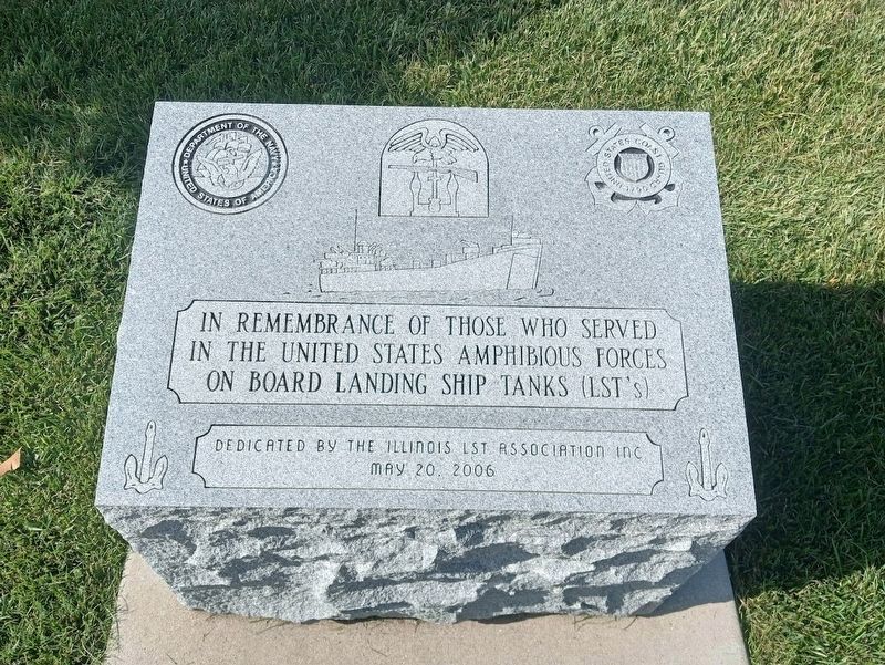 Landing Ship Tanks (LST's) Memorial Marker. Click for full size. Landing Ship Tanks (LST's) Memorial Marker image. Click for full size.
