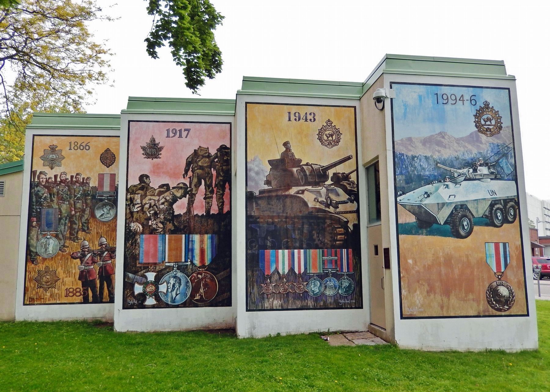 Ontario Regiment 130 Years of Service Mural image. Click for full size.