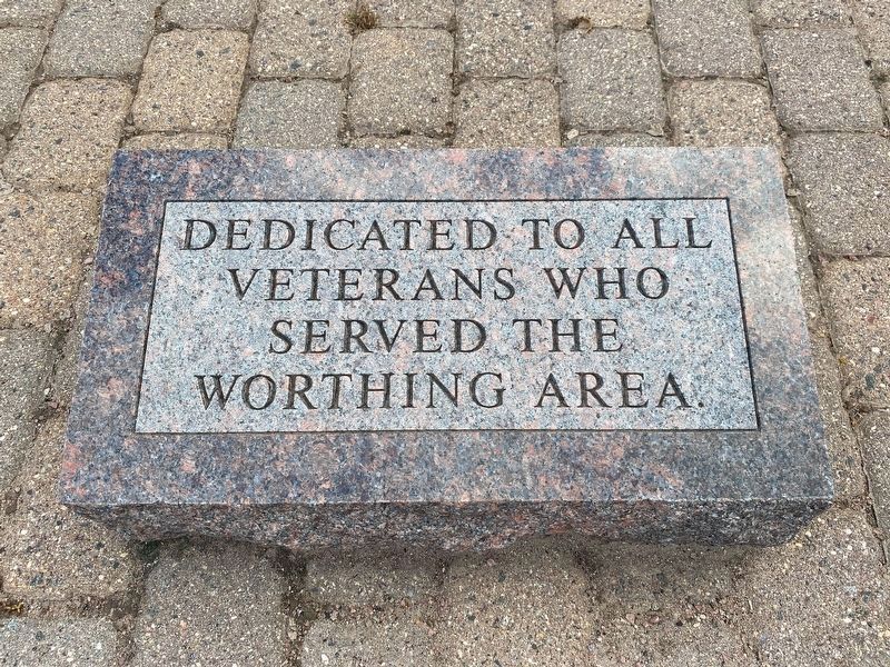 Worthing Area Veterans Memorial Marker image. Click for full size.