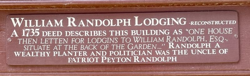 William Randolph Lodging Marker image. Click for full size.