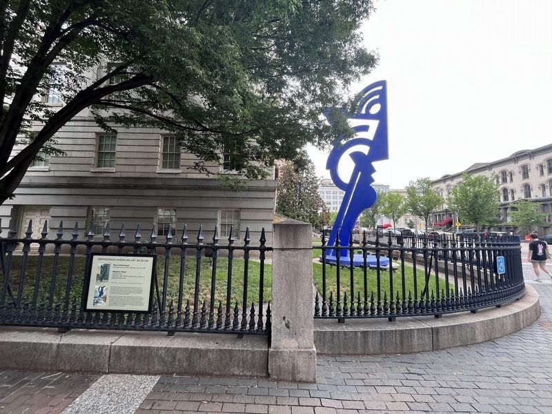 Roy Lichtenstein Marker with <i>Modern Head</i> in the background image. Click for full size.