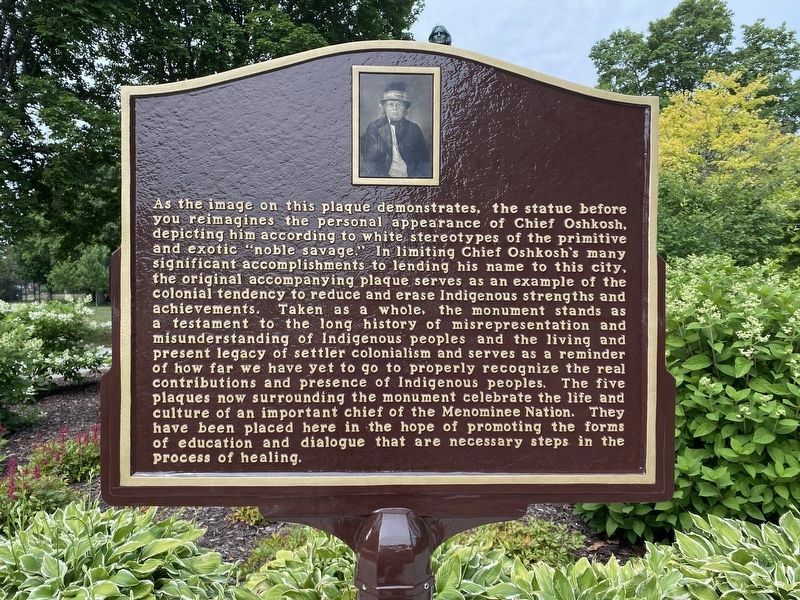 Chief Oshkosh Monument. Click for full size. Chief Oshkosh Monument image. Click for full size.