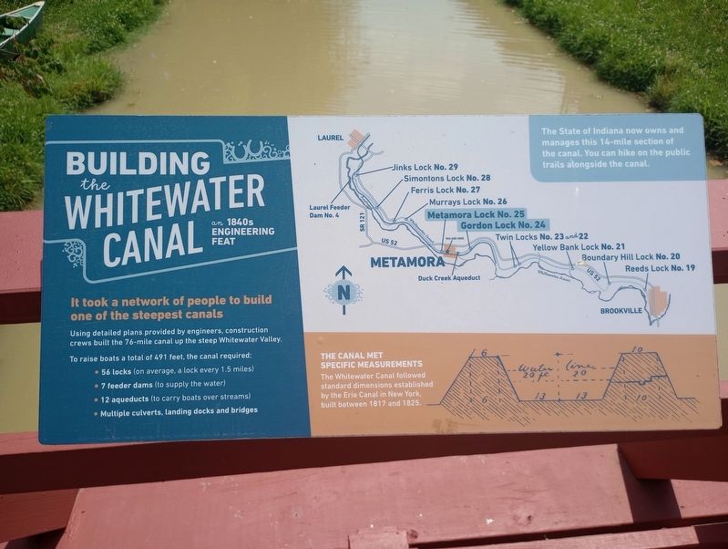 Building the Whitewater Canal Marker. Click for full size. Building the Whitewater Canal Marker image. Click for full size.