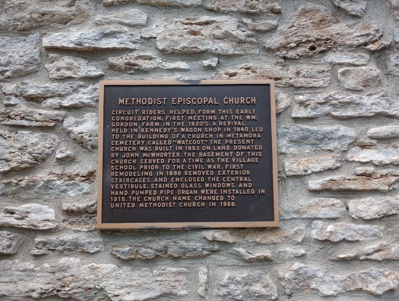 Methodist Episcopal Church Marker. Click for full size. Methodist Episcopal Church Marker image. Click for full size.