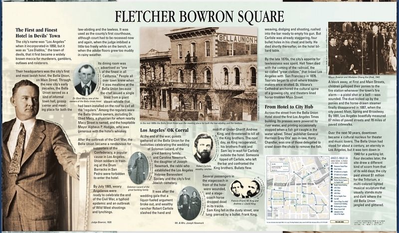 Fletcher Bowron Square Marker image. Click for full size.