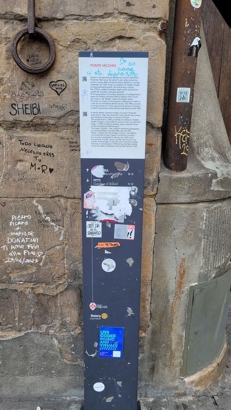 Ponte Vecchio / Old Bridge Marker image. Click for full size.