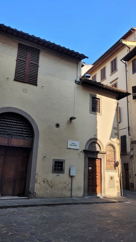 The view of the Order of the Good Men of Saint Martin Marker from the street image. Click for full size.