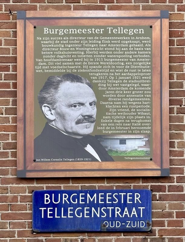 Burgemeester Tellegen / Mayor Tellegen Marker image. Click for full size.