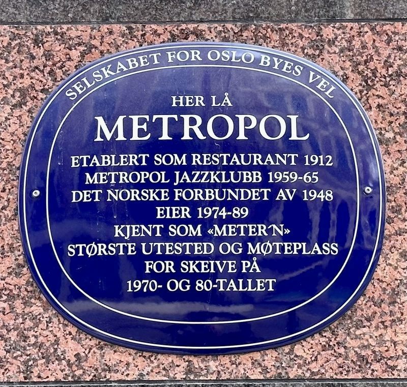 Metropol Marker. Click for full size. Metropol Marker image. Click for full size.