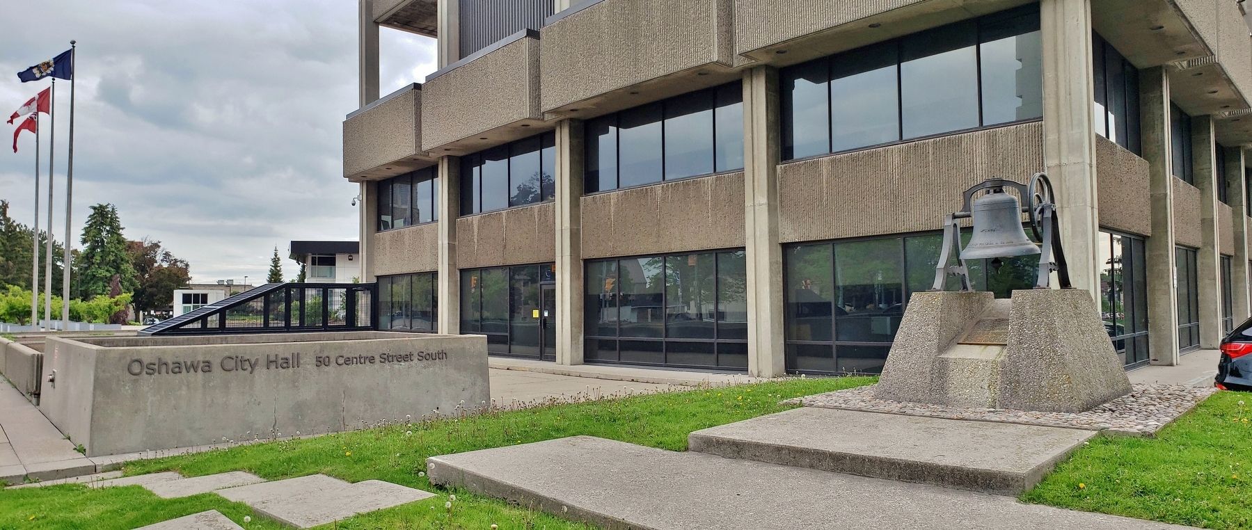 Oshawa City Hall (<i>northeast elevation</i>). Click for full size. Oshawa City Hall (<i>northeast elevation</i>) image. Click for full size.