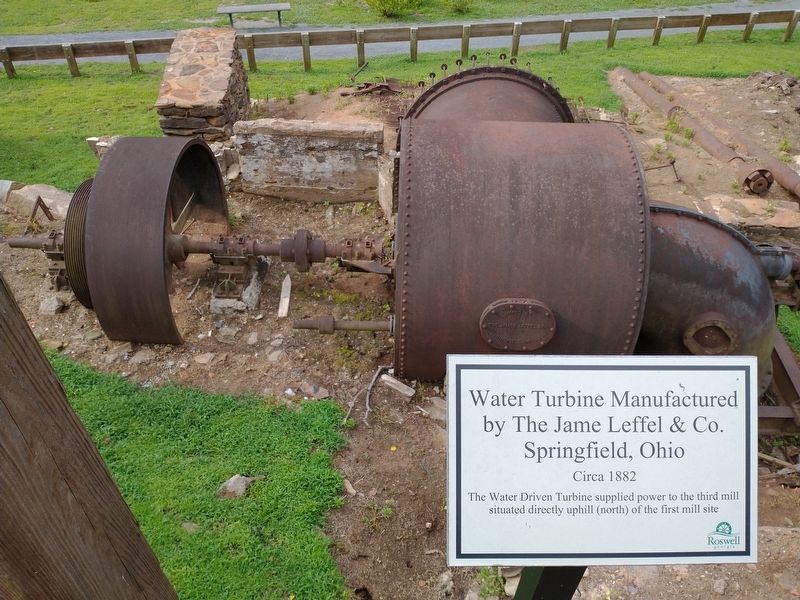 Water Turbine Manufactured by The Jame Leffel & Co. Springfield, Ohio Circa 1882 image. Click for full size.