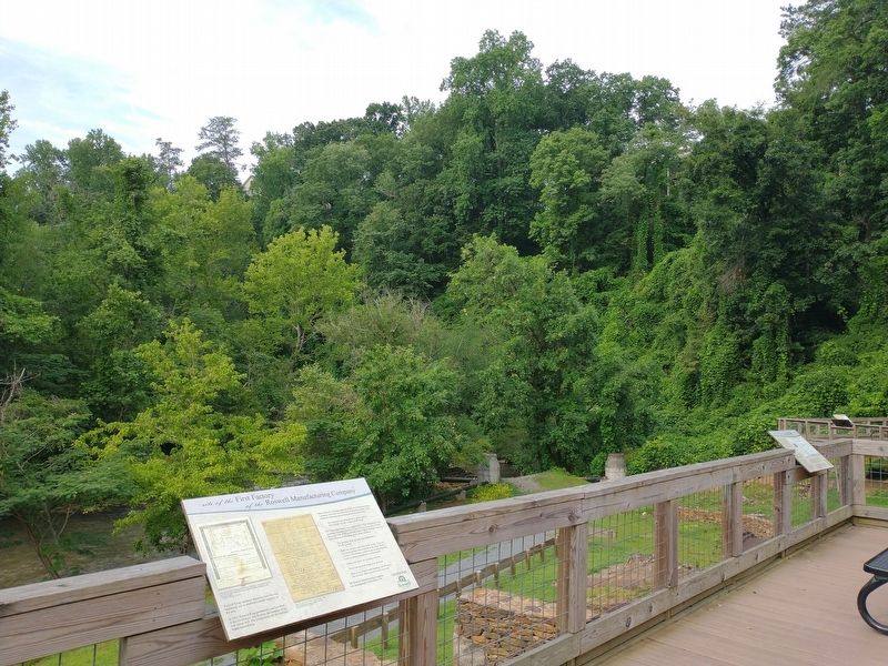 Site of the First Factory of the Roswell Manufacturing Company Marker. Click for full size. Site of the First Factory of the Roswell Manufacturing Company Marker image. Click for full size.