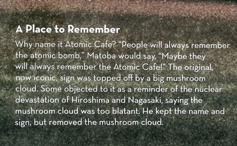 Atomic Cafe Marker image. Click for full size.