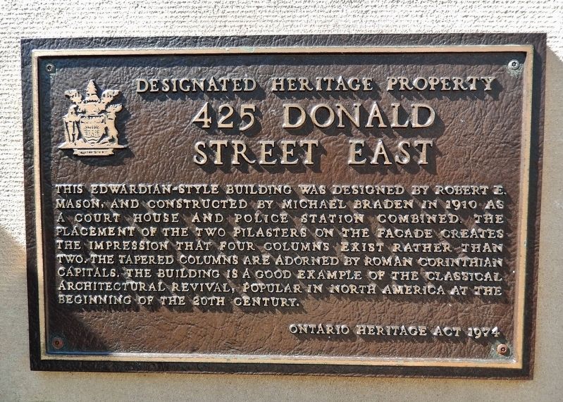 425 Donald Street East Marker image. Click for full size.