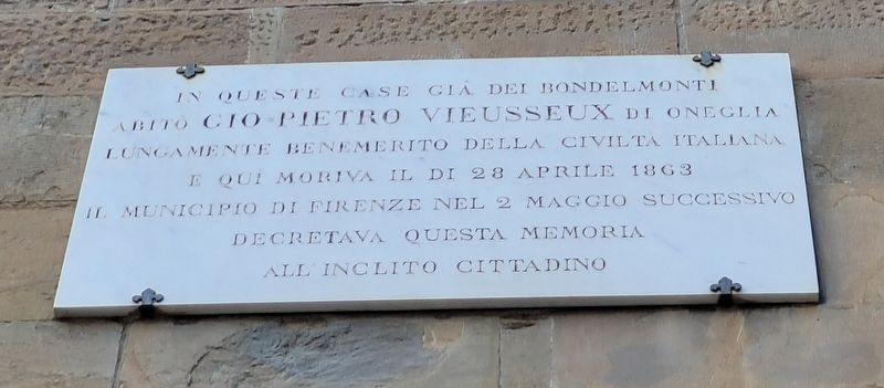 Gio Pietro Vieusseux Marker image. Click for full size.