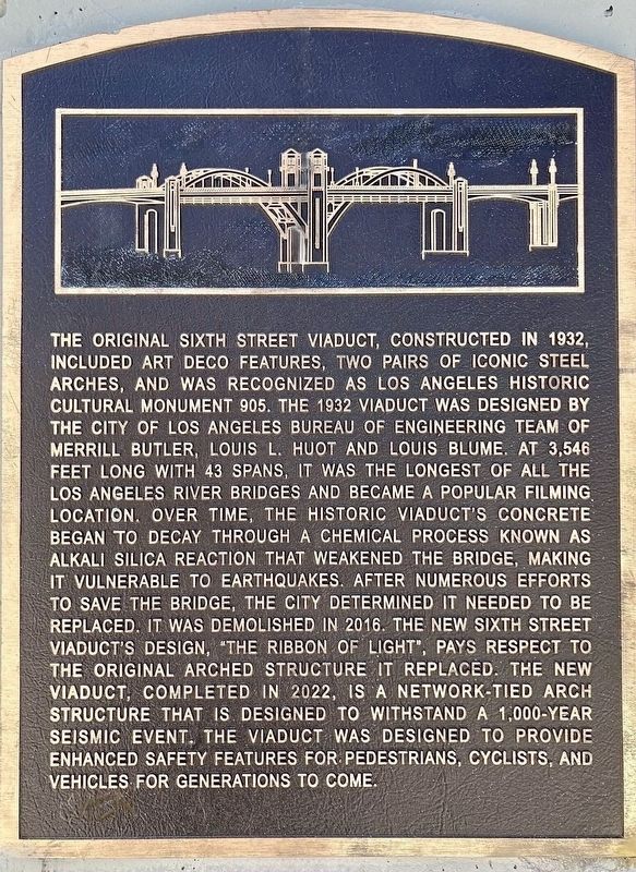 Sixth Street Viaduct Marker image. Click for full size.
