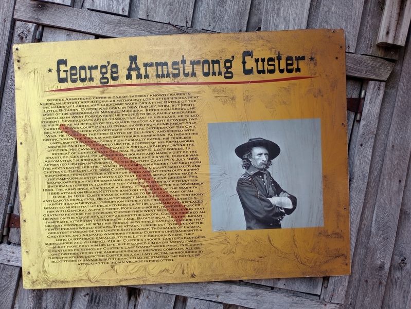 George Armstrong Custer Marker image. Click for full size.