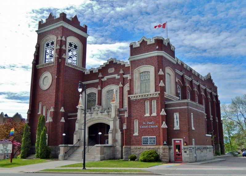 St. Paul's United Church (<i>northwest elevation</i>). Click for full size. St. Paul's United Church (<i>northwest elevation</i>) image. Click for full size.