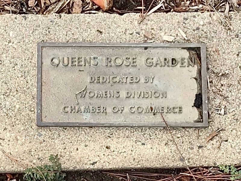 The Queen's Rose Garden Marker image. Click for full size.