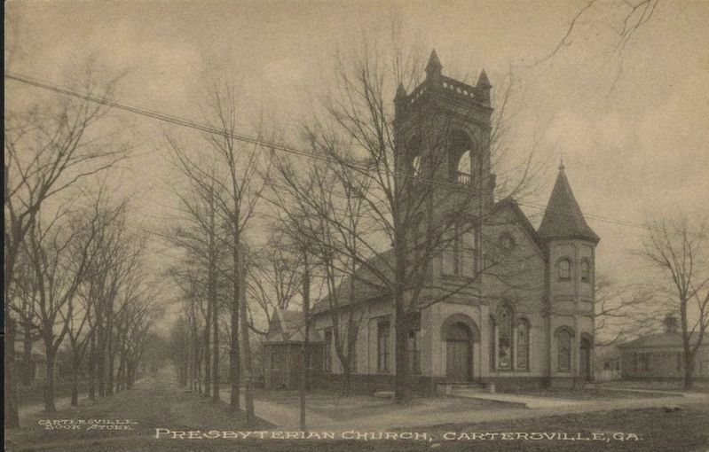 First Presbyterian Church (historical photo postcard) image. Click for full size.