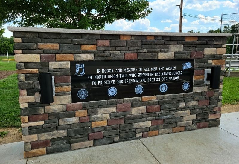 North Union Township Veterans Memorial. Click for full size. North Union Township Veterans Memorial image. Click for full size.