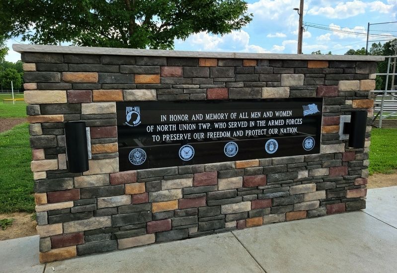 North Union Township Veterans Memorial image. Click for full size.