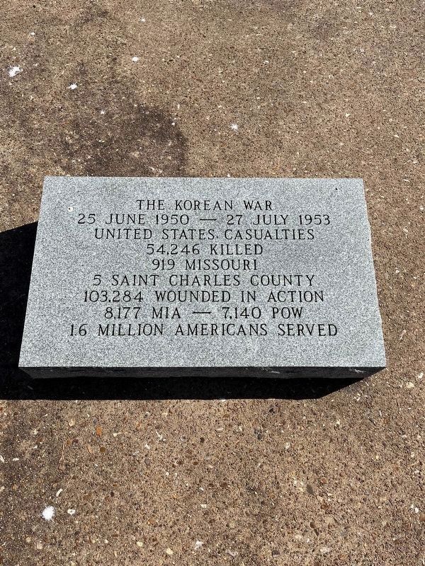 The Korean War Marker image. Click for full size.