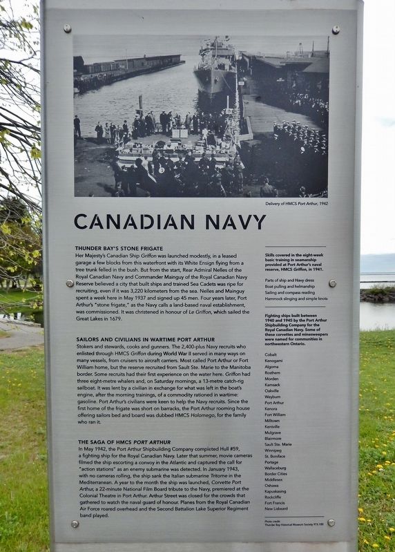 Canadian Navy Marker image. Click for full size.