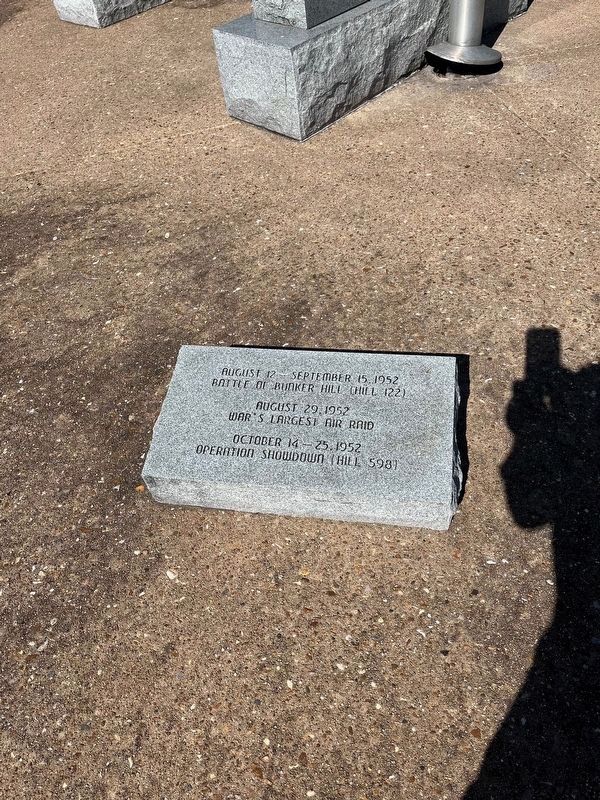 Battle of Bunker Hill / War's Largest Air Raid / Operation Showdown Marker image. Click for full size.