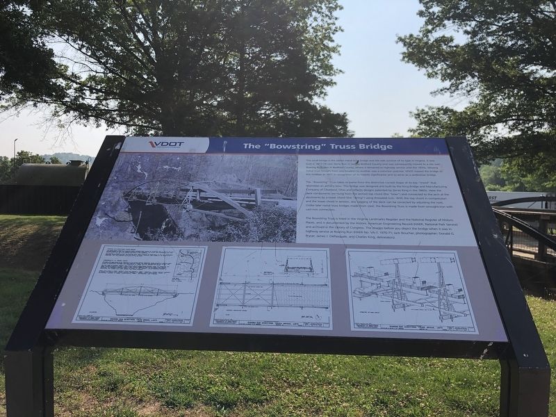 The “Bowstring” Truss Bridge Marker. Click for full size. The “Bowstring” Truss Bridge Marker image. Click for full size.