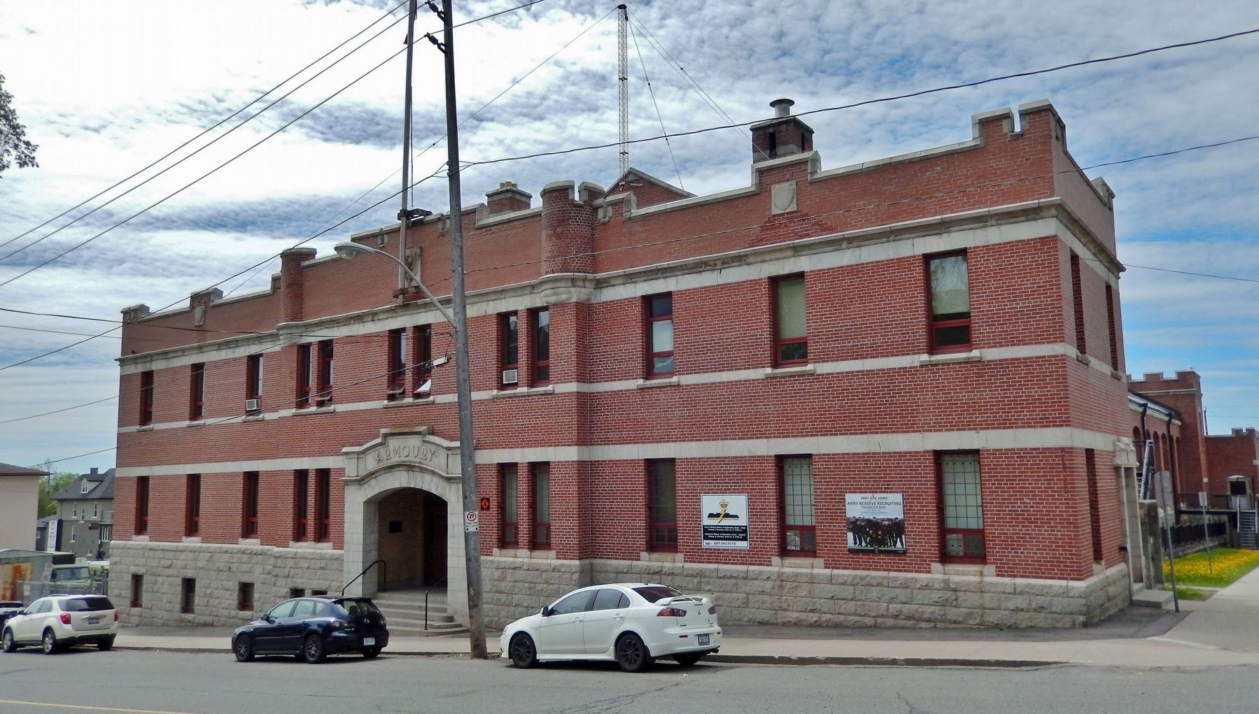 Major Christopher Patrick John O'Kelly, VC Armoury (<i>north elevation</i>). Click for full size. Major Christopher Patrick John O'Kelly, VC Armoury (<i>north elevation</i>) image. Click for full size.