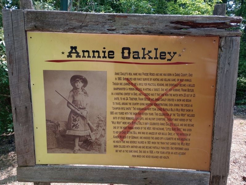 Annie Oakley Marker image. Click for full size.
