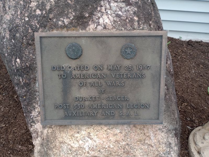 American Legion #550 Veterans Memorial Marker. Click for full size. American Legion #550 Veterans Memorial Marker image. Click for full size.