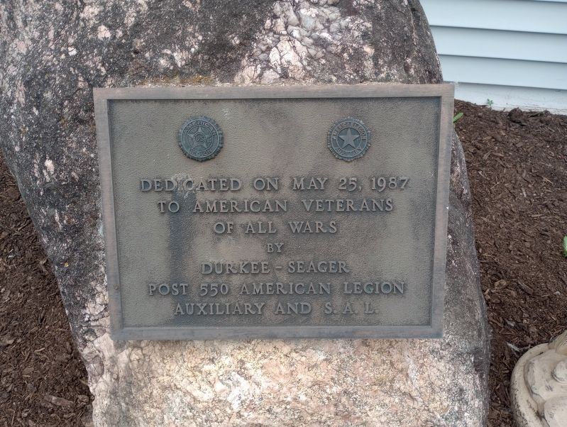 American Legion #550 Veterans Memorial Marker image. Click for full size.