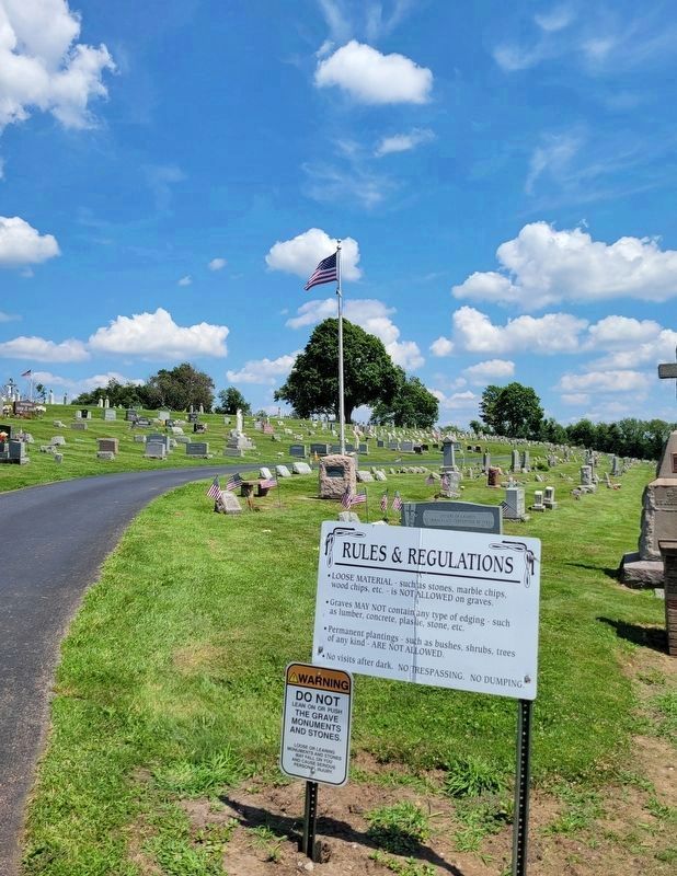 Veterans Memorial at the base of the flagpole. Click for full size. Veterans Memorial at the base of the flagpole image. Click for full size.