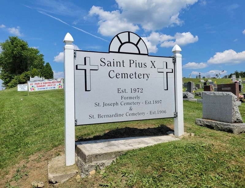 Cemetery Entrance Sign. Click for full size. Cemetery Entrance Sign image. Click for full size.