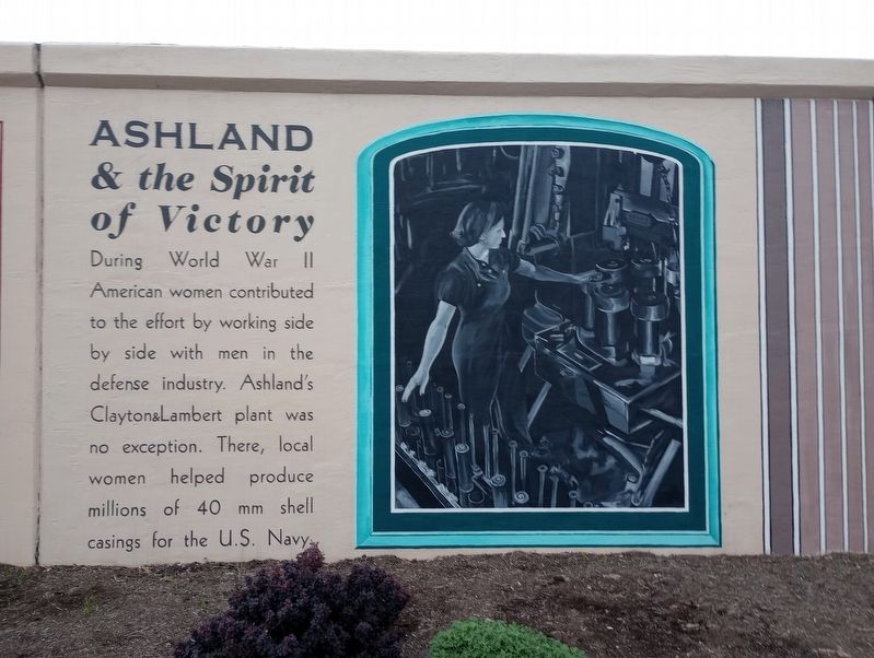 Ashland & the Sprit of Victory Marker image. Click for full size.