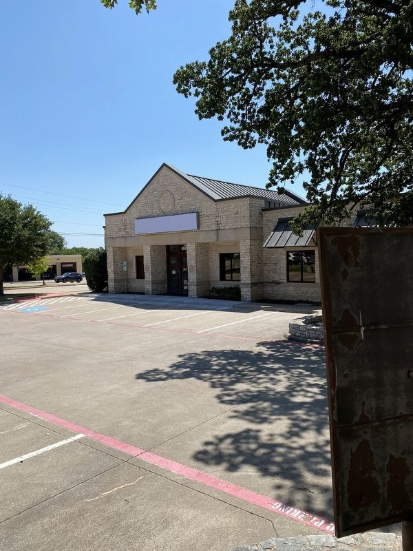 Colleyville's First Fire Hall Marker image. Click for full size.